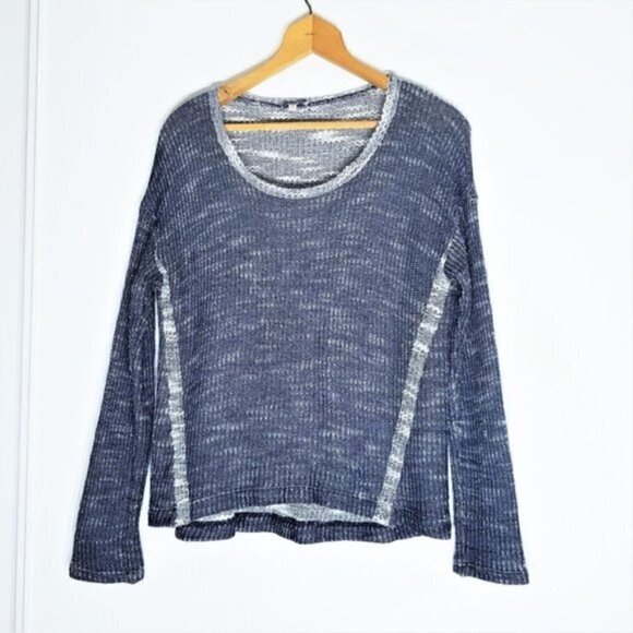 Splendid Blue Slouchy Oversized Pullover Sweater - Picture 2 of 7